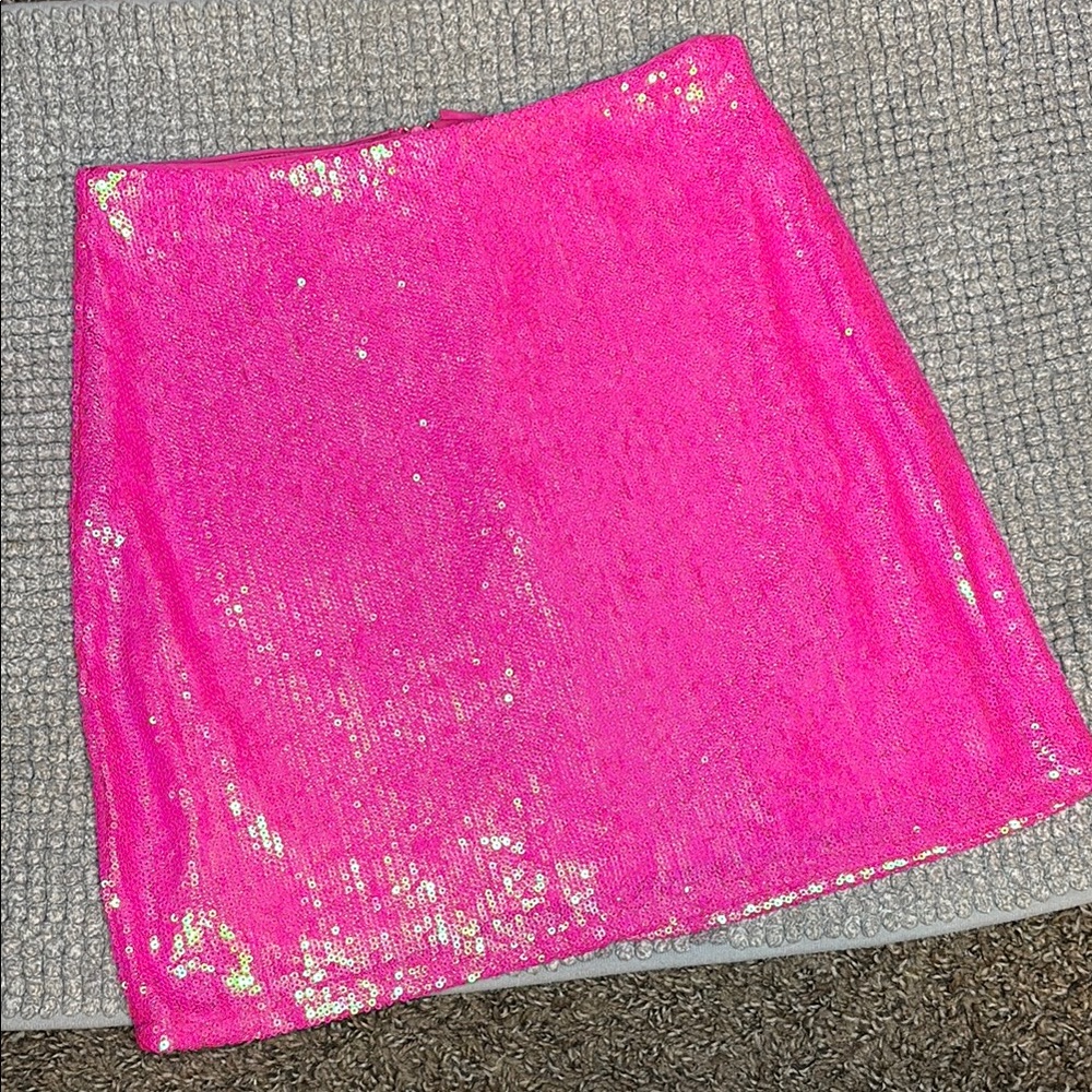 GB Girls Pink Sequin Pencil Skirt Night Out